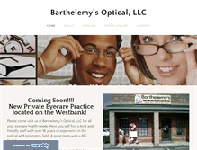 Tablet Screenshot of barthelemysoptical.com